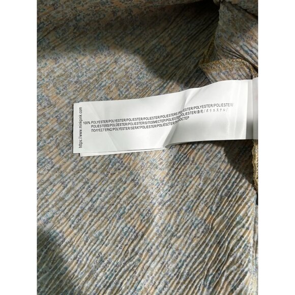 Minkpink Floral Smocked Mini Dress Size Small - Picture 9 of 11